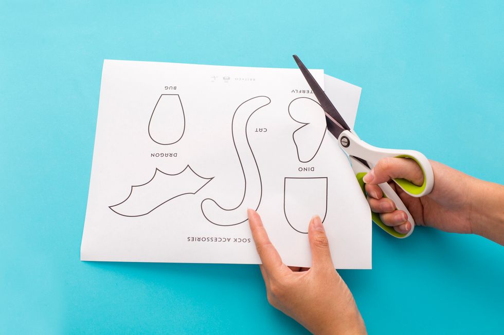 2. Cut out your stencil.