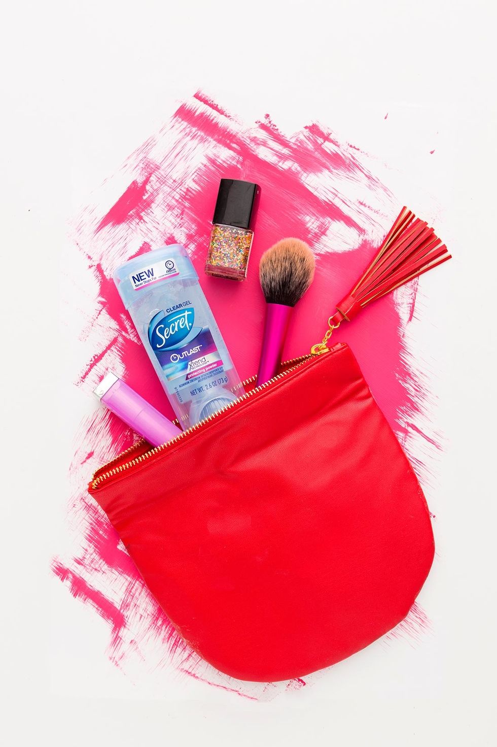 2. Did you know that stress-induced sweat smells worse than other sweat? For those stressful moments, we recommend Secret Outlast Xtend Clear Gel, which protects against odor and wetness.