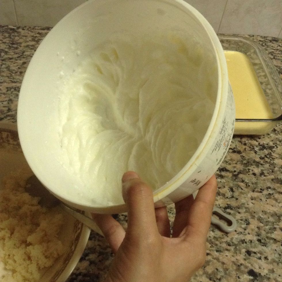 2 egg white whipped till foamy