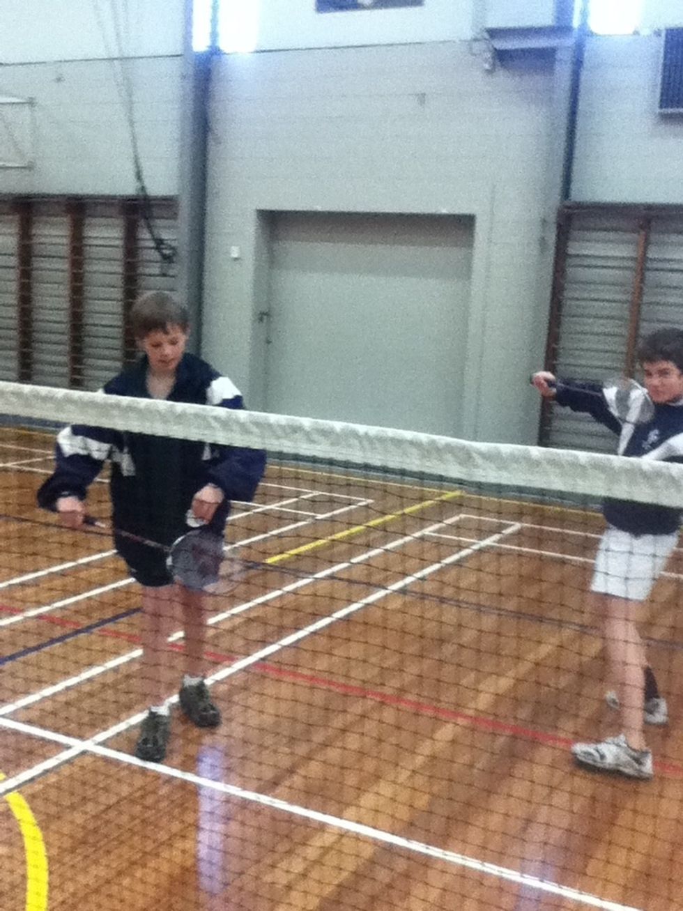 2. If you are playing doubles with even numbers the person on the right serves first.