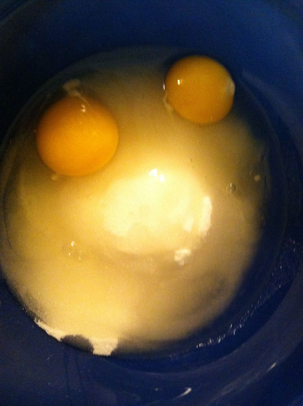 ...2 large eggs...