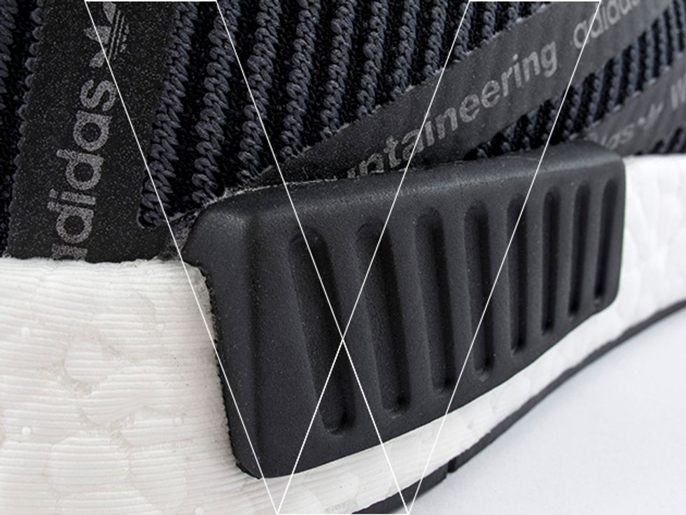 2. Midsole Plug. Adidas NMD WM City Sock's have signature NMD plugs on the sides between the midsole and upper. Make sure the plugs are clearly separate molded pieces.