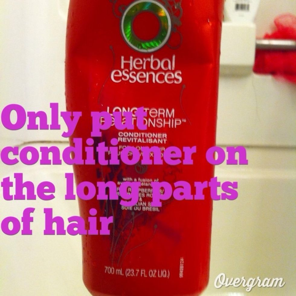 2 Only put conditioner on tips