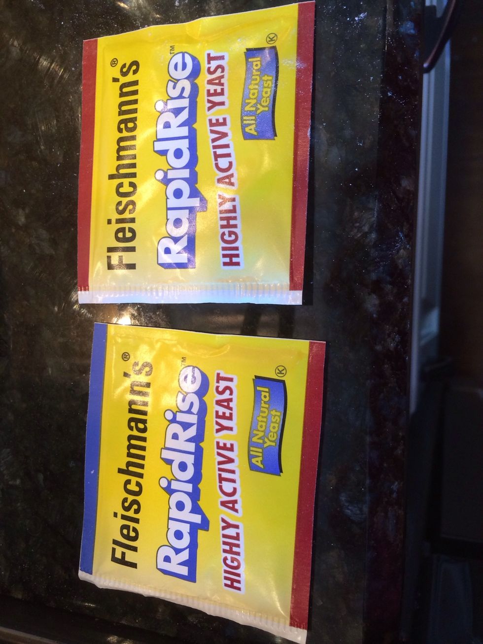 2 packets of rapid rise yeast
