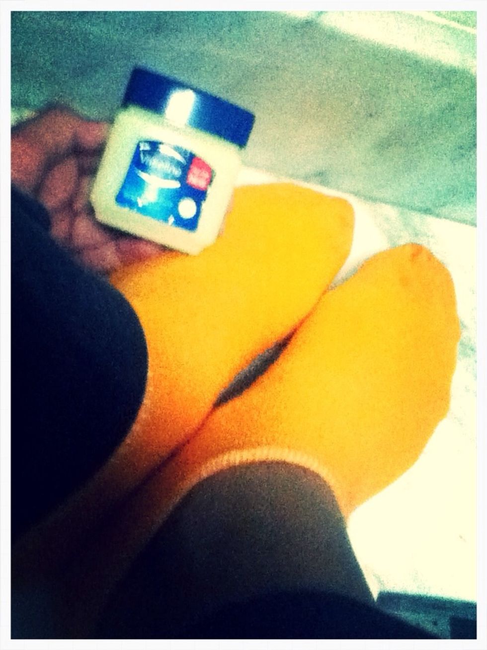 2: Put Vaseline on your leg before you sleep and cover them with socks, for more softner.\ud83d\udc5f