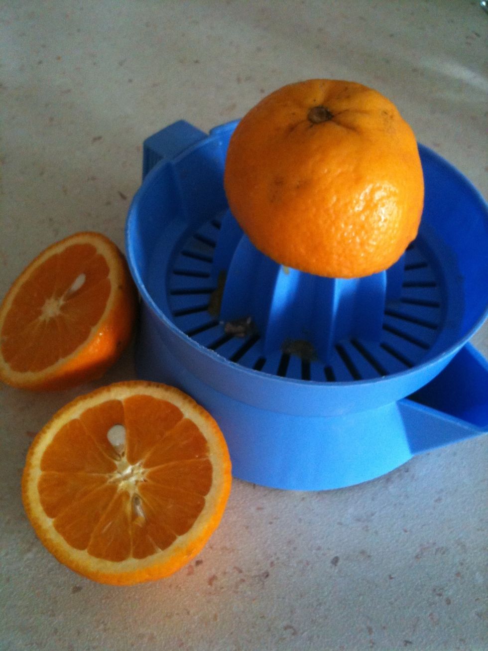 2 shots of orange, lemon or any other juice