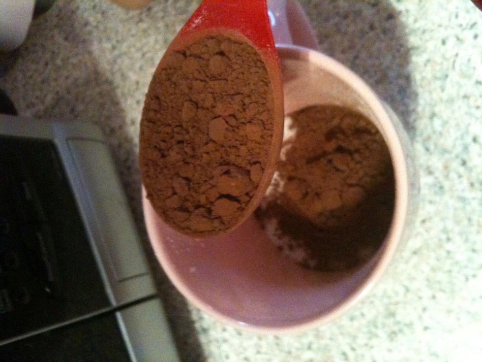 2 table spoons of cocoa powder :) num