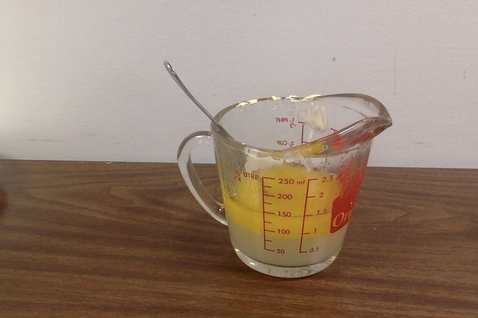 2 tablespoons butter, melted and cooled