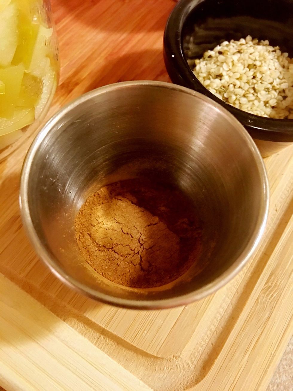 2 tablespoons of cinnamon.