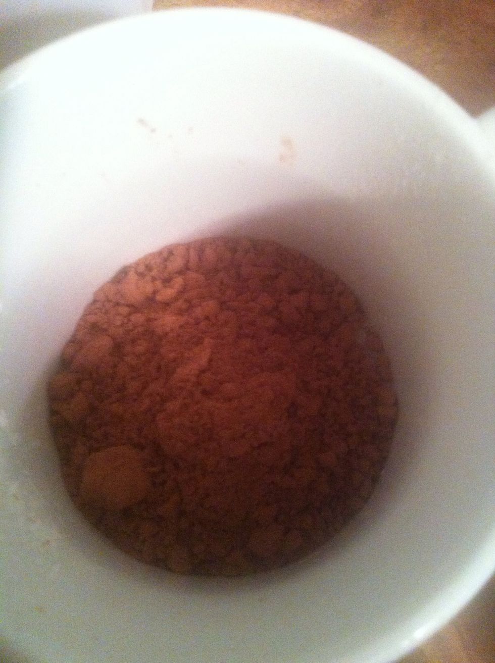 2 tablespoons of unsweetened cocoa...