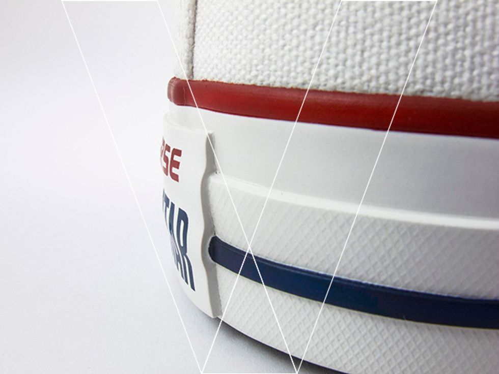 2. Take note of how the rubber patch is molded to follow the bumpy shape of the midsole yet appears completely flat from the outside.