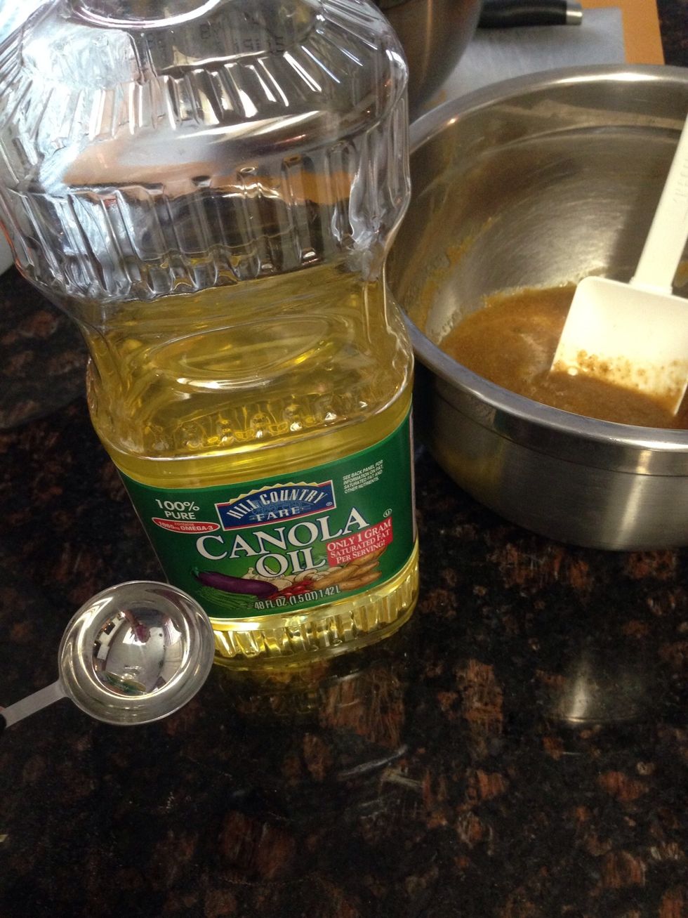 2 Tbsp canola oil or coconut oil if you prefer.