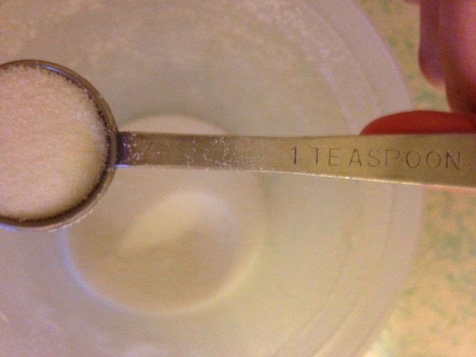 2 teaspoons on sugar