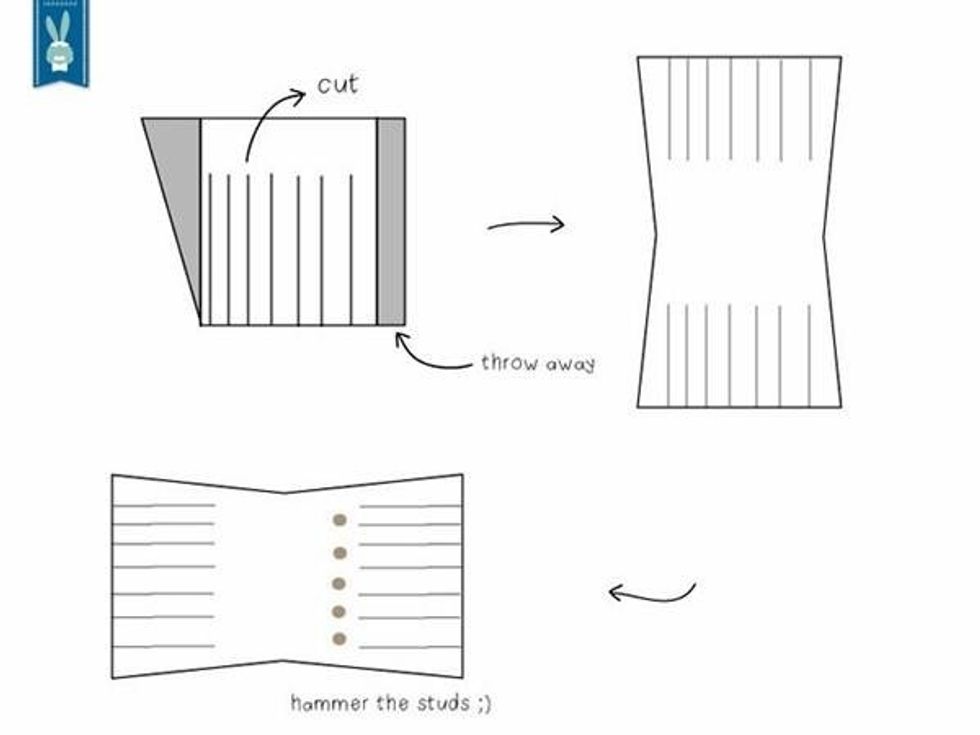 2. When you finished cutting, you\u2019ll have 3 separate fabrics. 1 main shirt & 2 separate sleeves. Cut the sleeves as in picture. Don\u2019t forget to also cut each bottom of the sleeve to open our fringe.