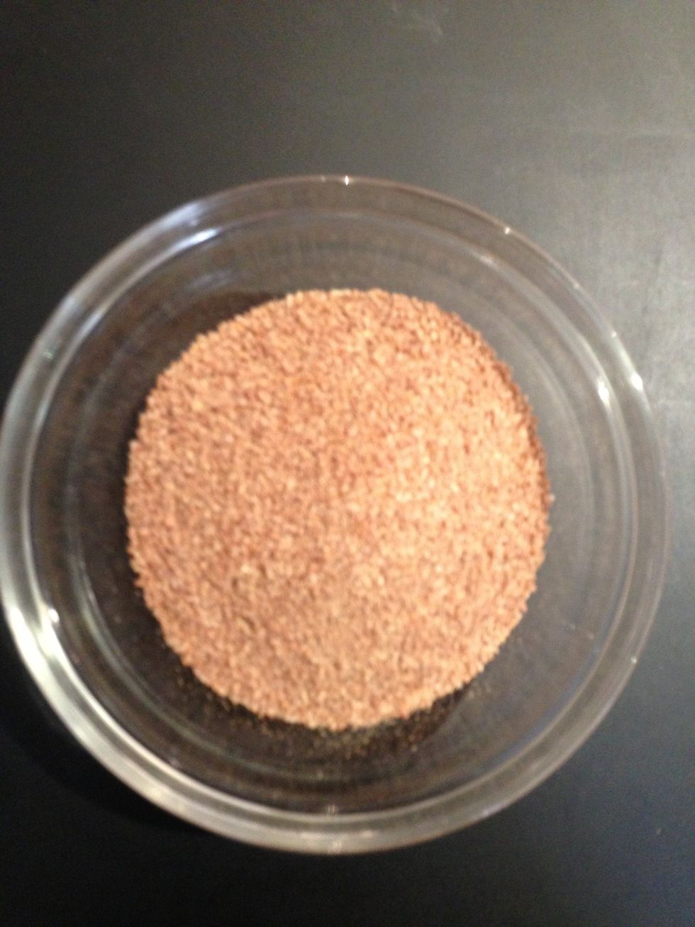 250 g of fine Bulgur. Wash few times in cold tap water. Strain Then put in the freezer 1 hr. ingredients has to b very cold and it will be much simpler to grind bulgur to a finer texture.