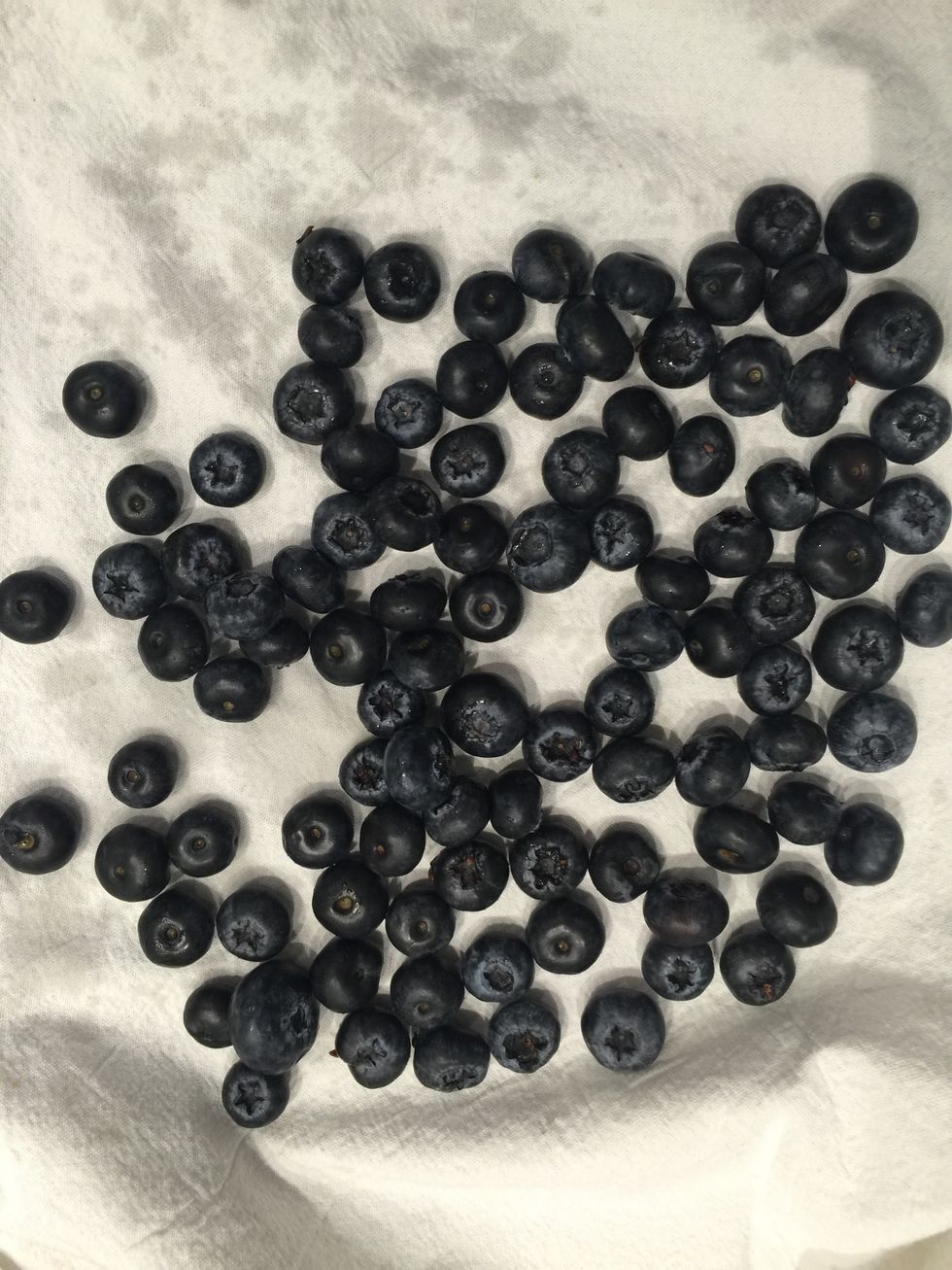 250g blueberries-2 cups washed and dried