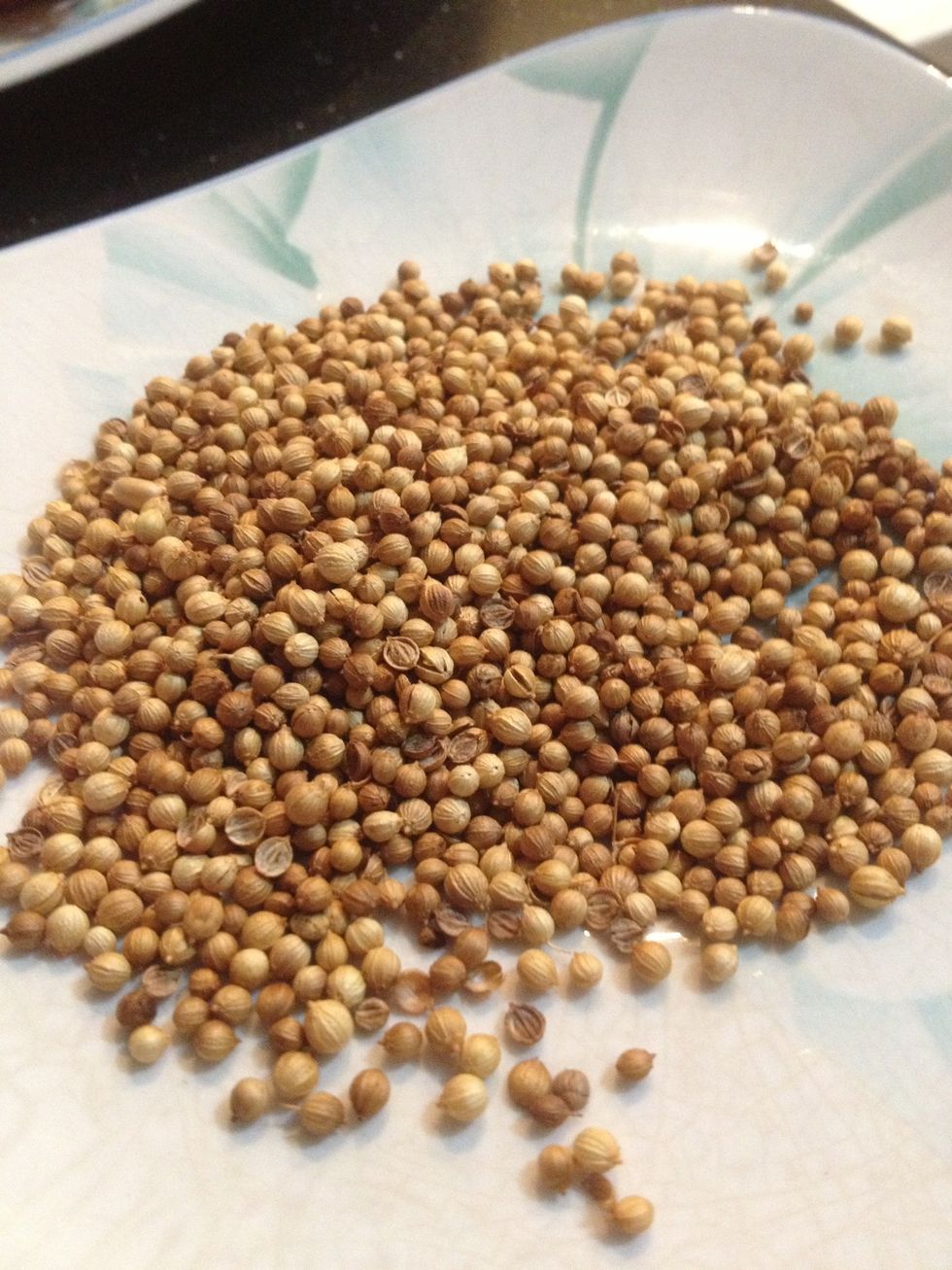 2tbsp of coriander seeds.