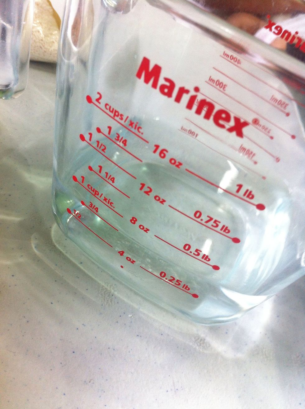 3/4 c Hot Water