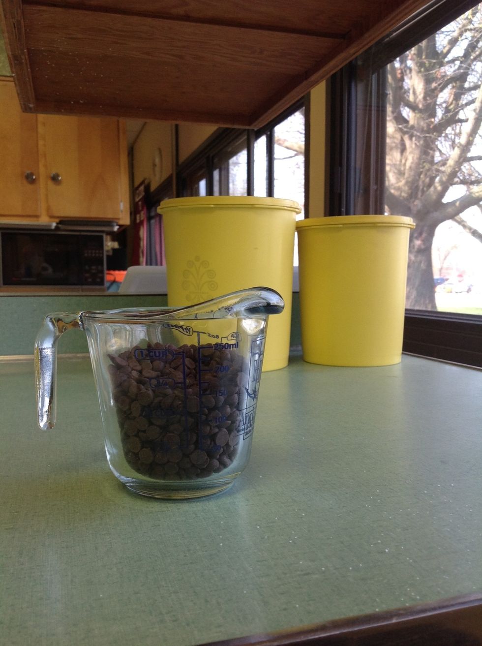 3/4 cup chocolate chips.