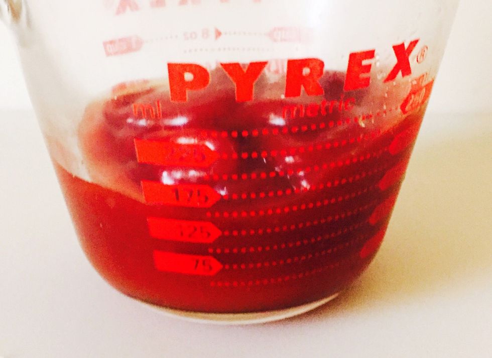 3/4 cup of regular ketchup.