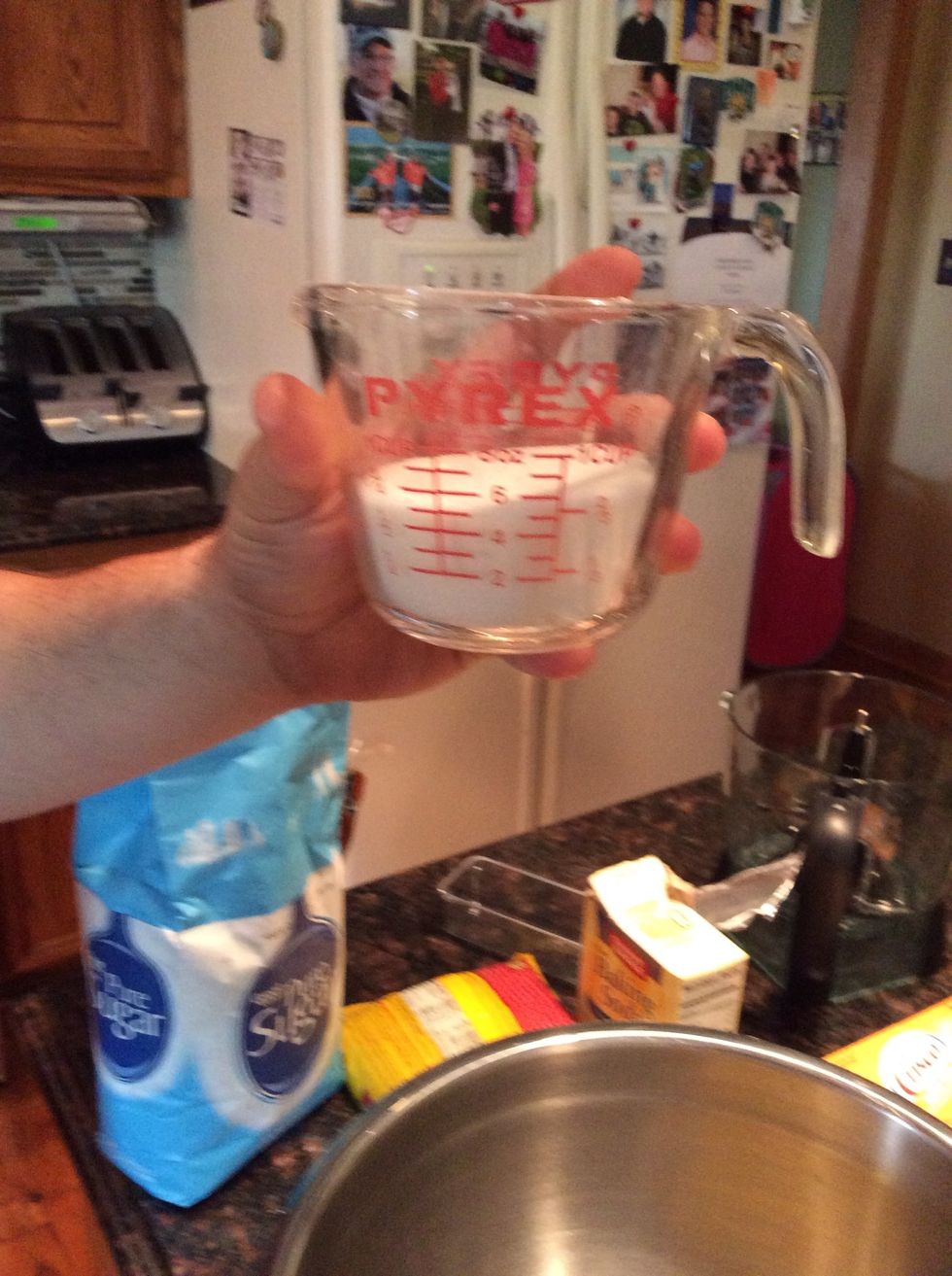 3/4 cup of sugar