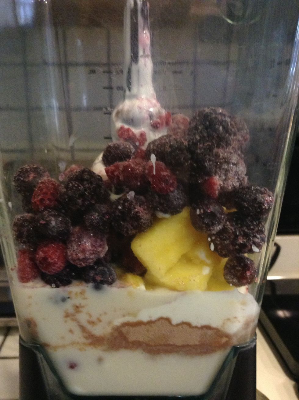 3/4 cups of berries