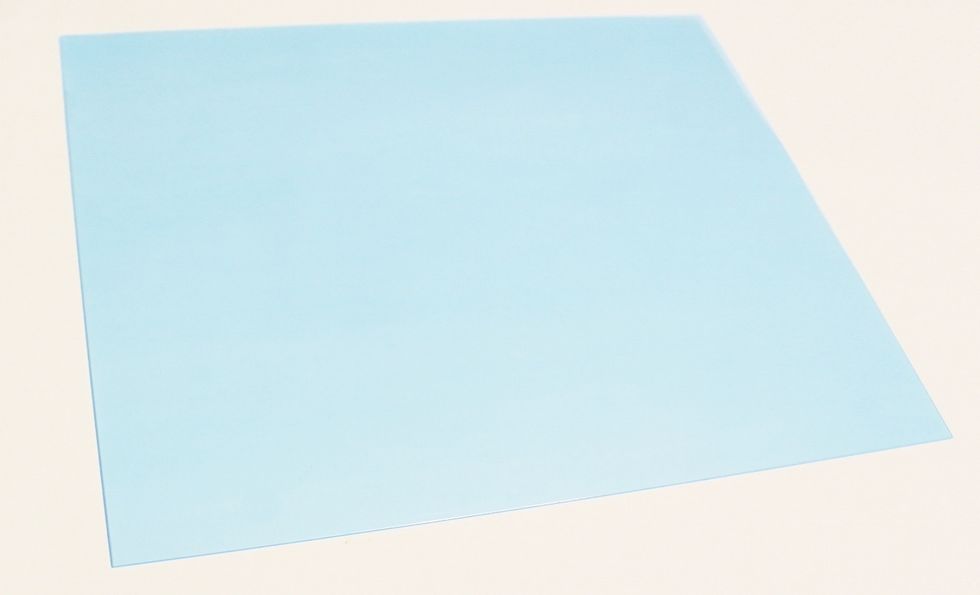 3 - 8 X 10 sheets come in a pack. the sheets are covered with a protective blue film on the front and the back...