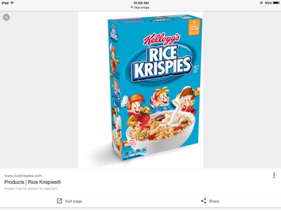 3.Add 2cups of Rice Krispies and stir.