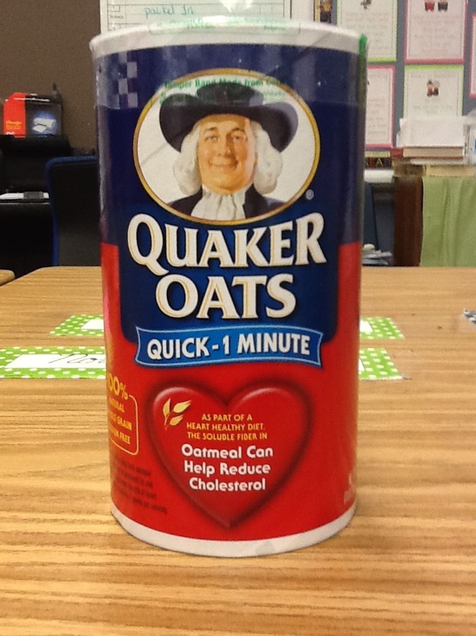 3 cups of oats.