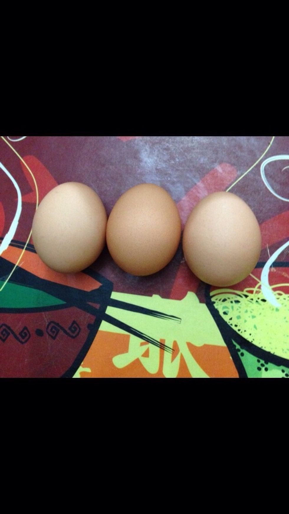 3 eggs
