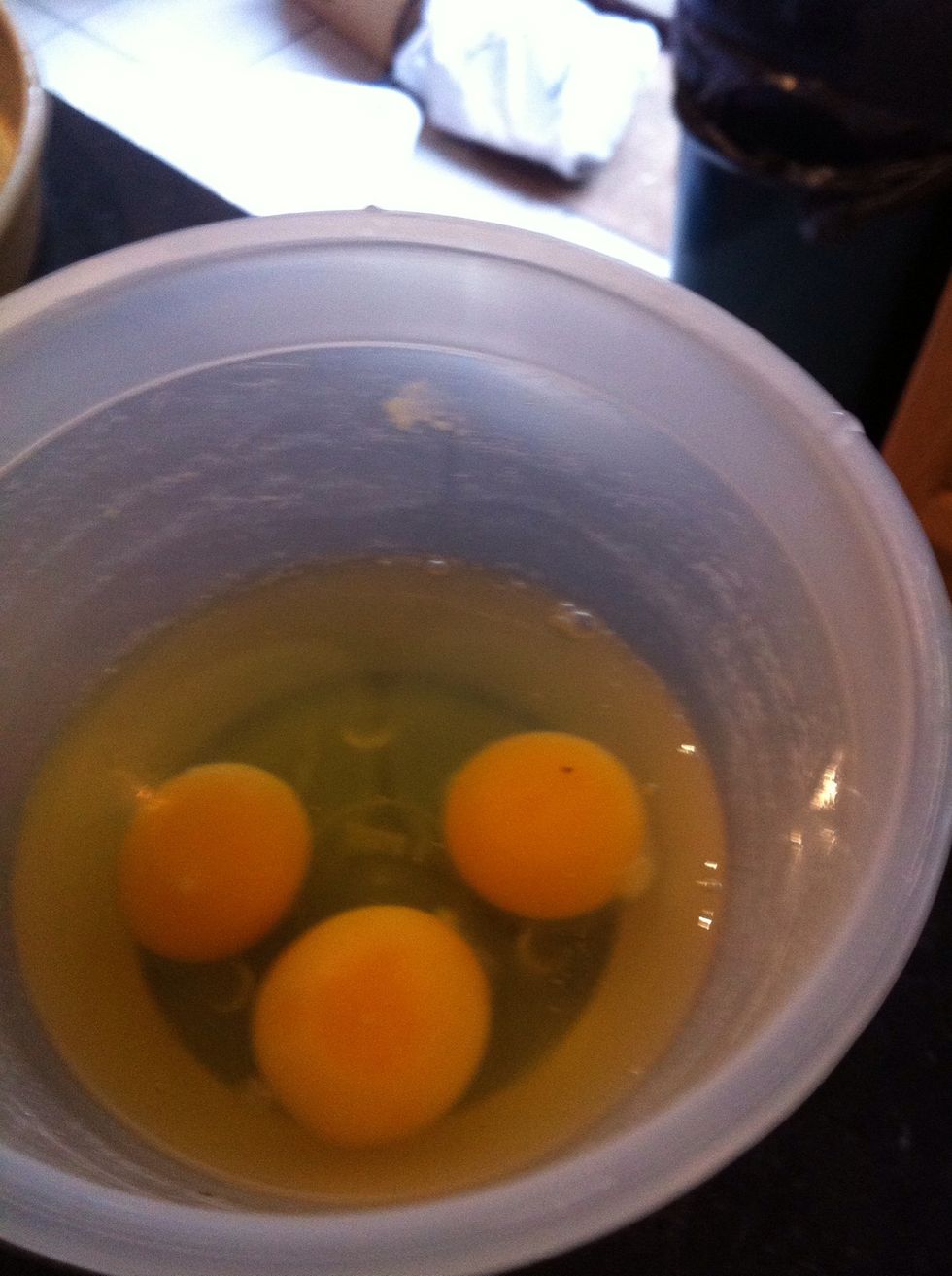 3 eggs