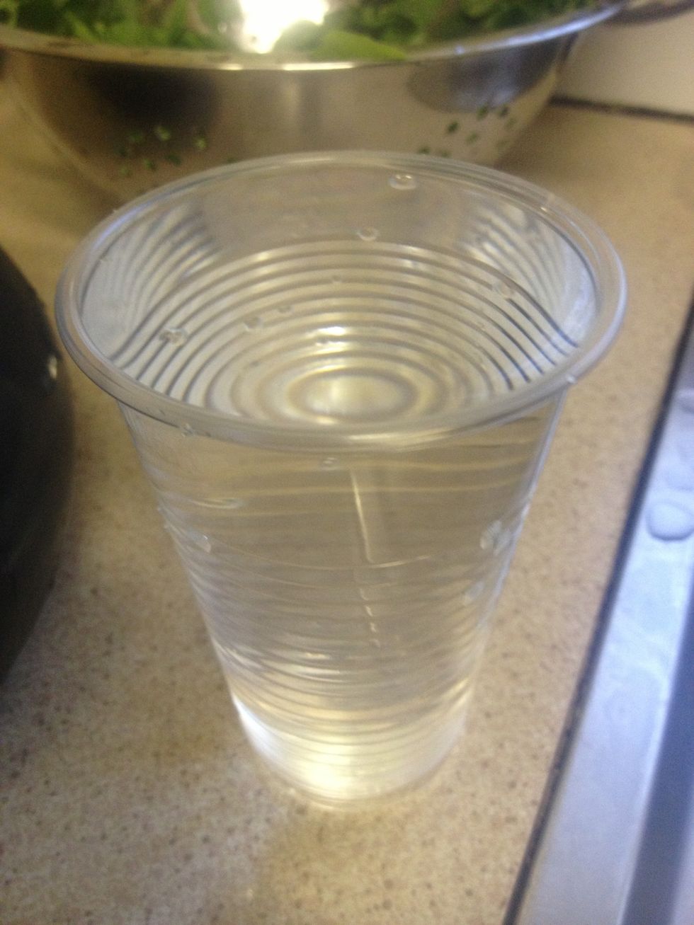 3 glasses of water or 500ml
