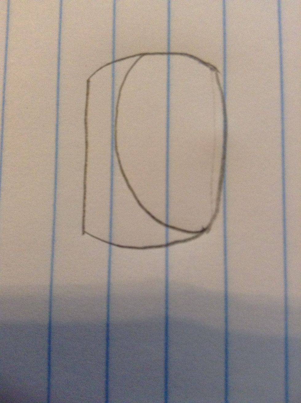 3 make a circle/oval shape inside the shape you just drew
