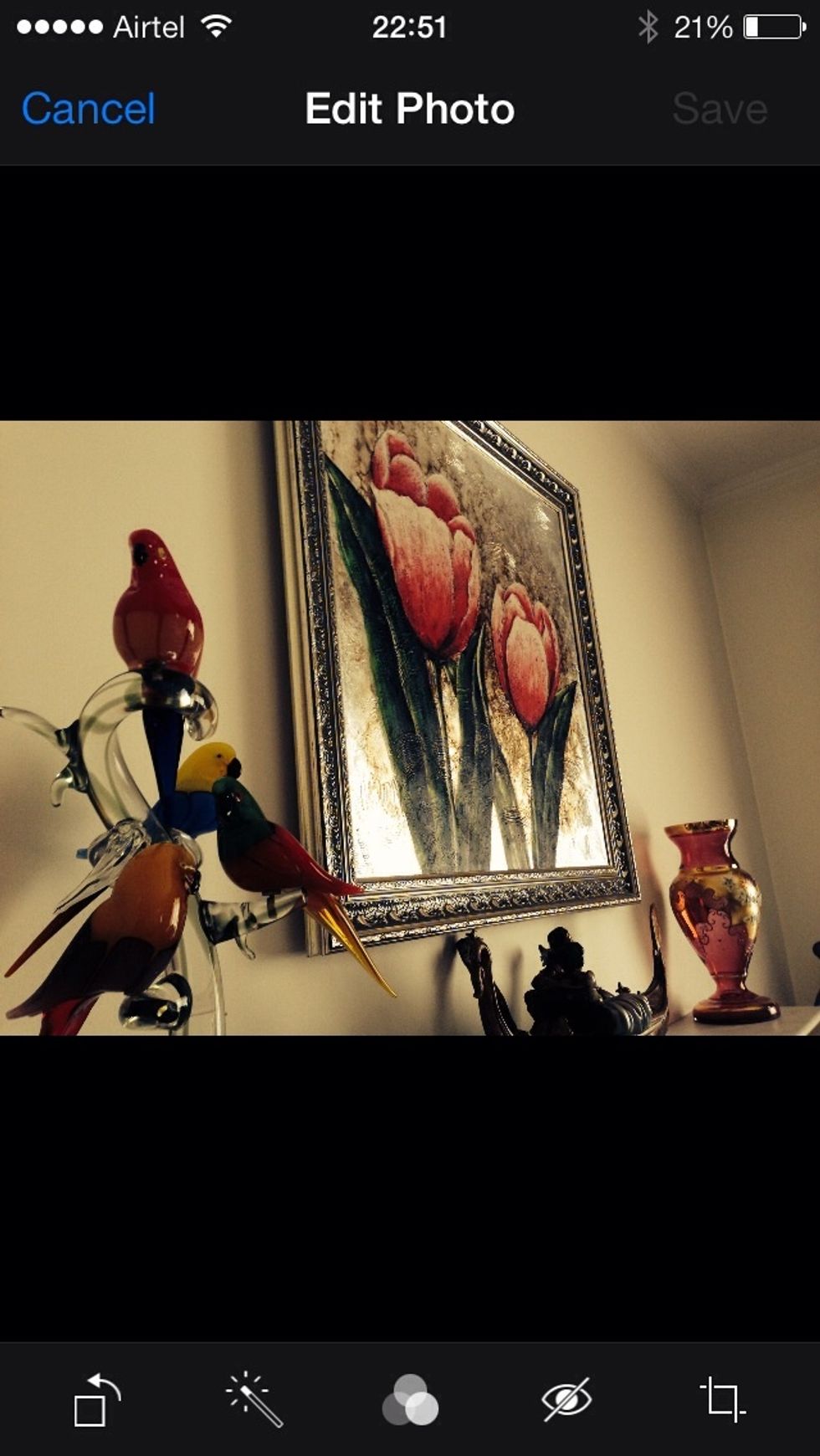 3.Open a pic that you would like to hide