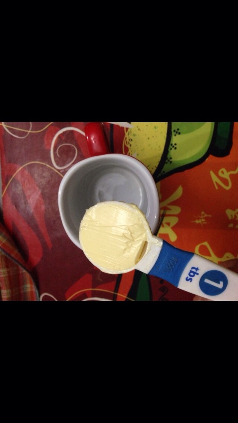 3 or 4 tbs of butter or instead of the 4th tbs use water