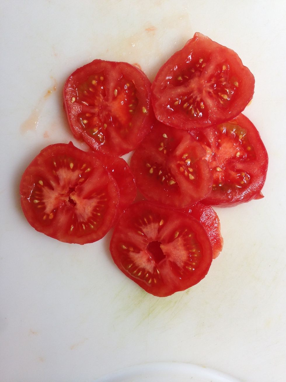 3 pealed tomatoes pealed and sliced crosswise