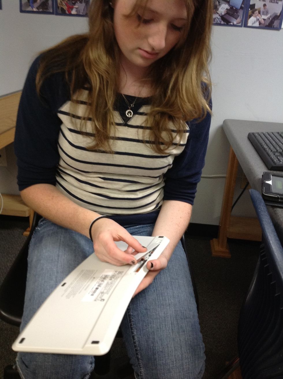 3. Put back on keyboard.