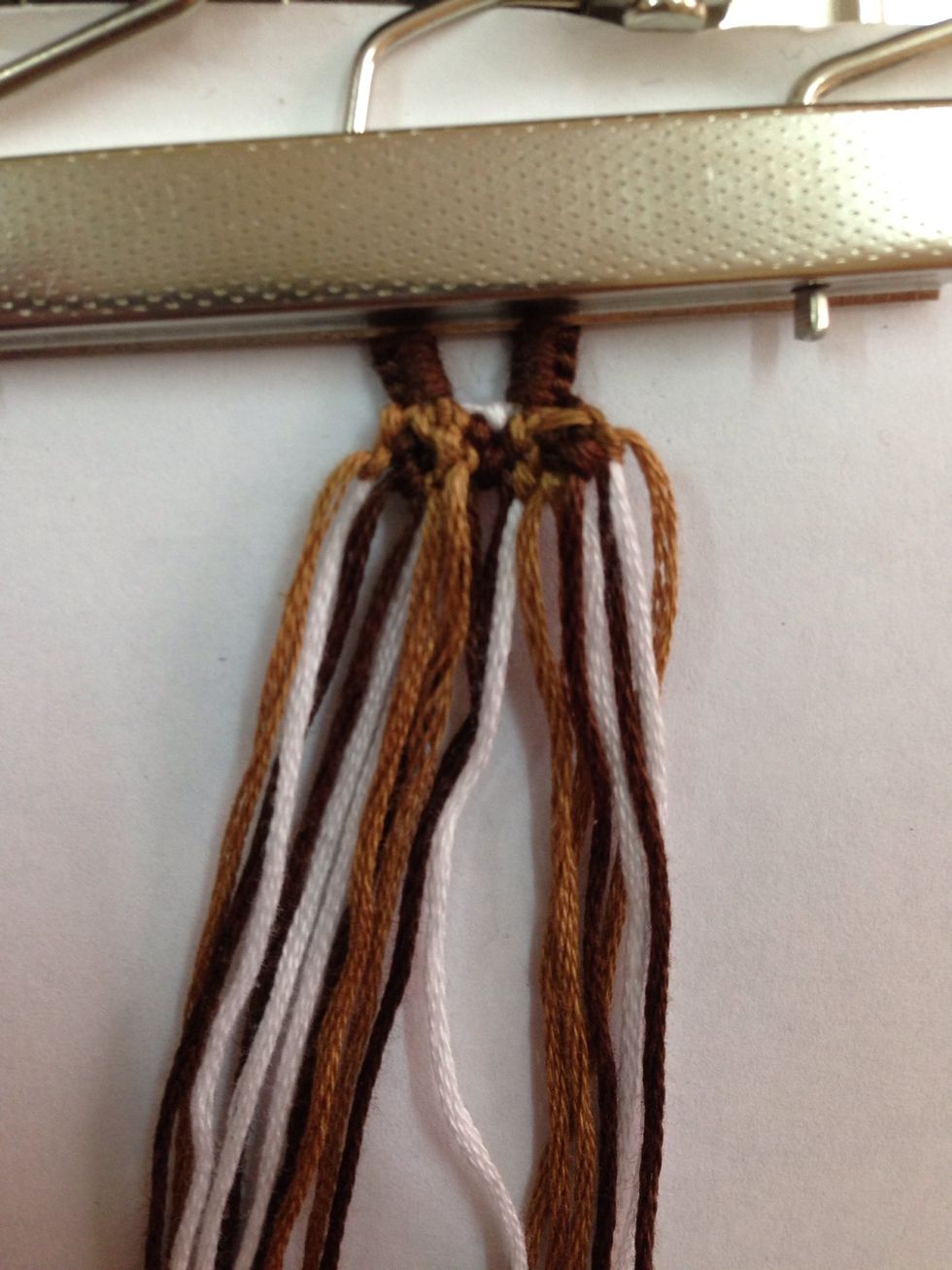 3 rows in, you can see that you can group them together now and it stays in order. Pretty soon it'll really start taking shape and you'll be able to see the pattern nicely.