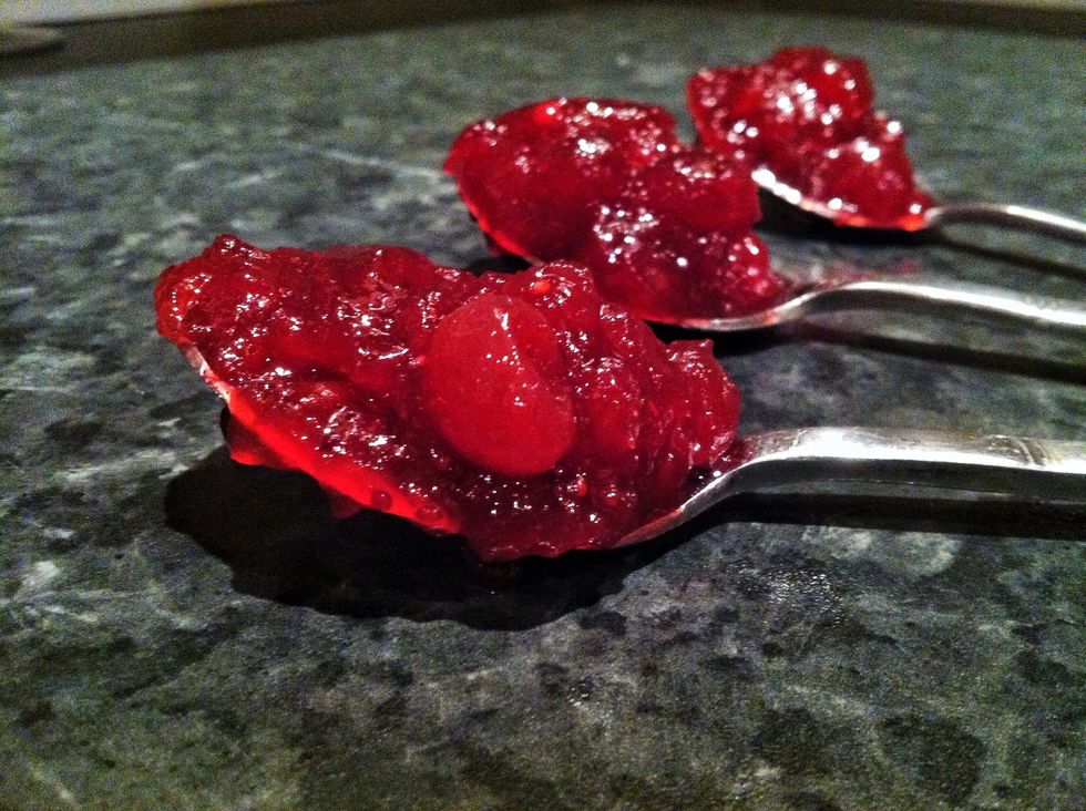 3 Tablespoons of Cranberry Sauce..