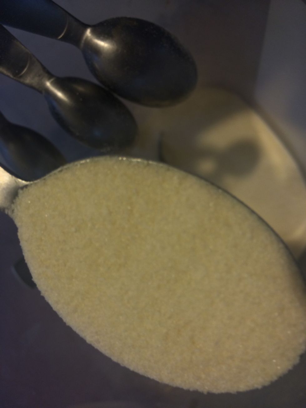 3 tbs of unflavor gelatin = 2 packets of knots unflavor gelatin*