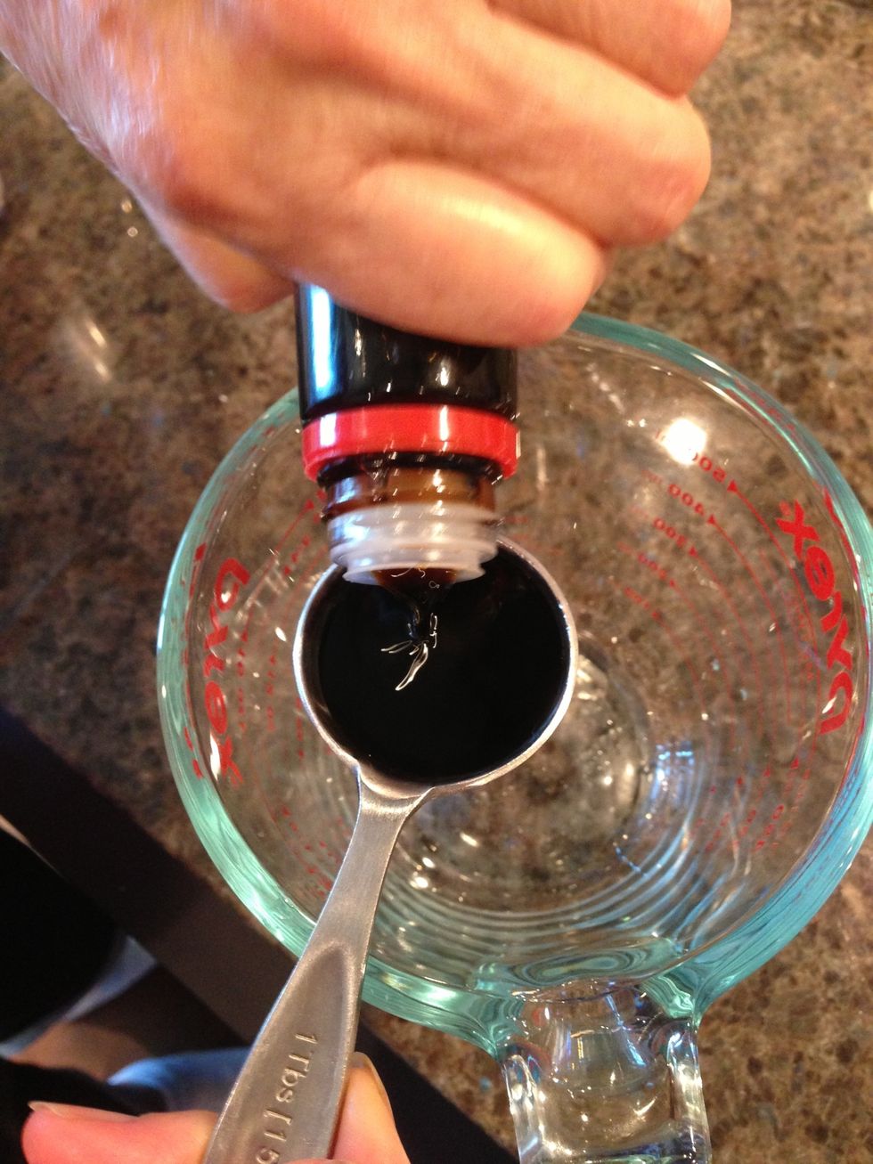 3 tbsp of soy sauce, 1 tbsp of sugar