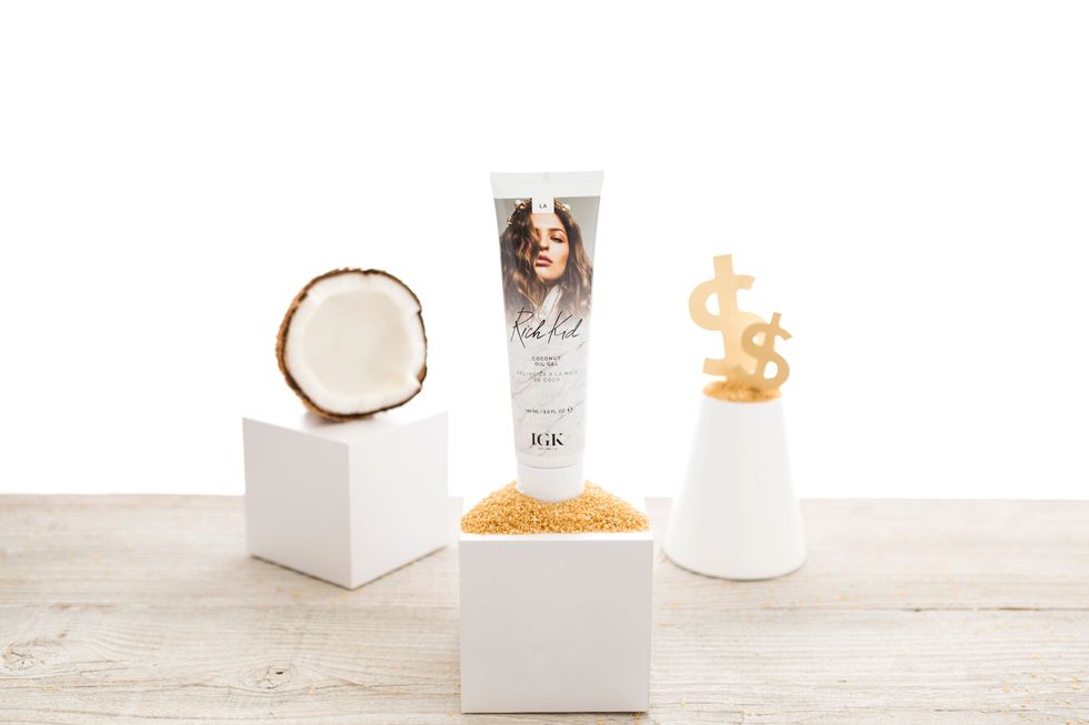 3. This coconut oil-infused gel from IGK is the perfect texture base for any beach wave hairstyle. Its lightweight formula to replenish + hydrate your hair will give you a subtle lived-in texture.