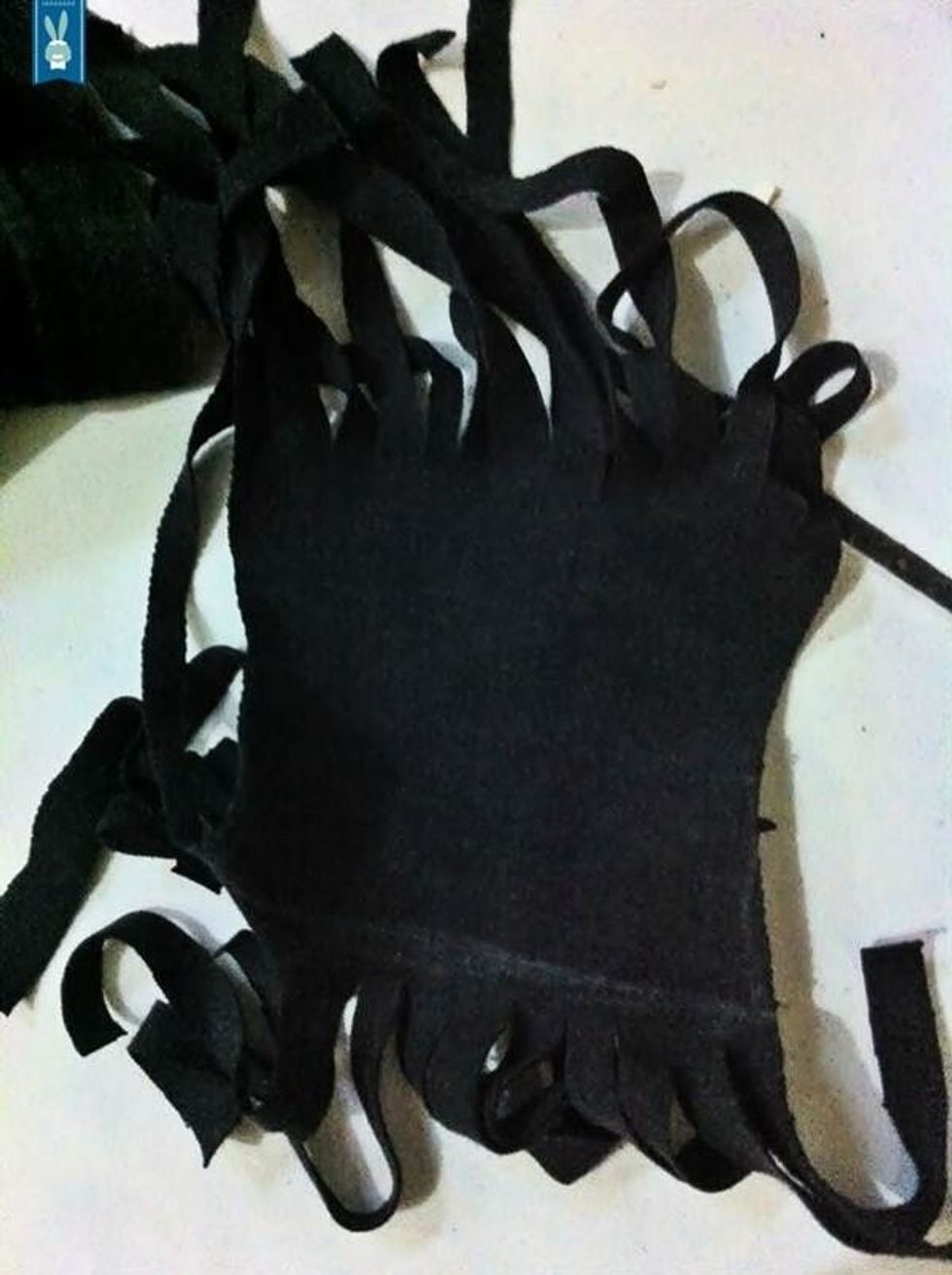 3. \u2026and that should left us with these. The shape would be perfect for our tee\u2019s shoulder. If not, adjust it so it would fit.