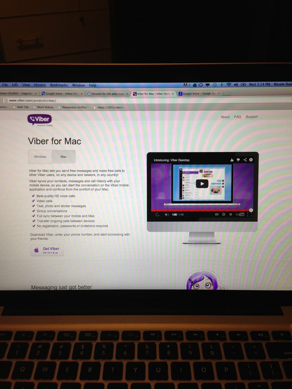 #3: Viber is a free calling and texting app. for Windows, Mac, iOS, Android, Blackberry, and more. Voice calls sound the clearest using this app.