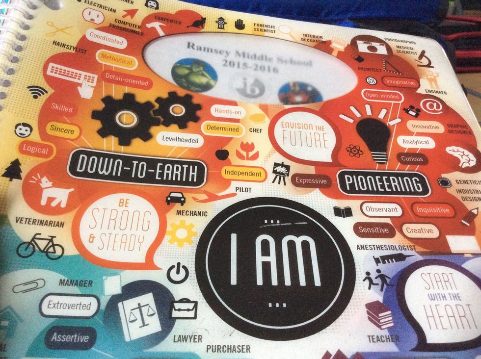 3) Writing down my assignments really helps me remember what I need to finish and when certain things are due. My school provided me with this one you can also use a notebook or a different planner.