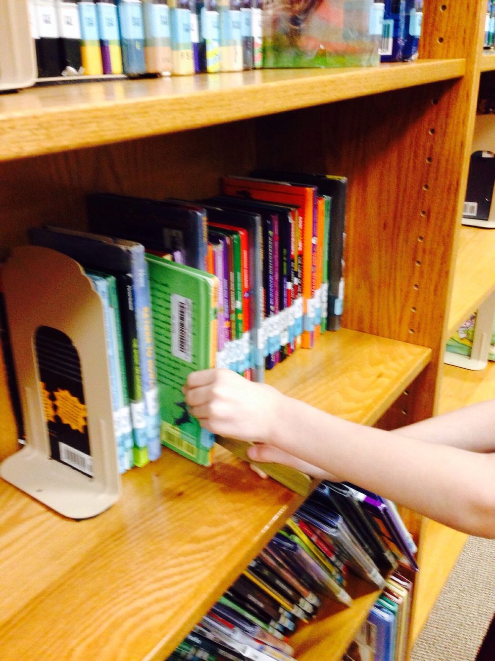 3. You can also walk around the library and browse the shelves.