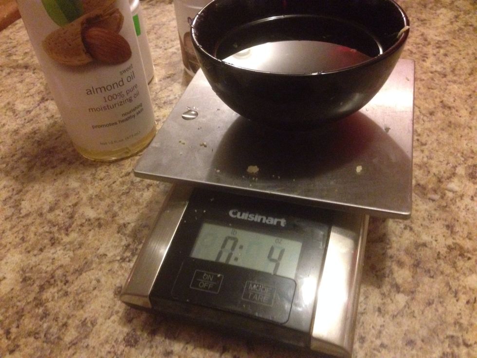 3oz almond oil.