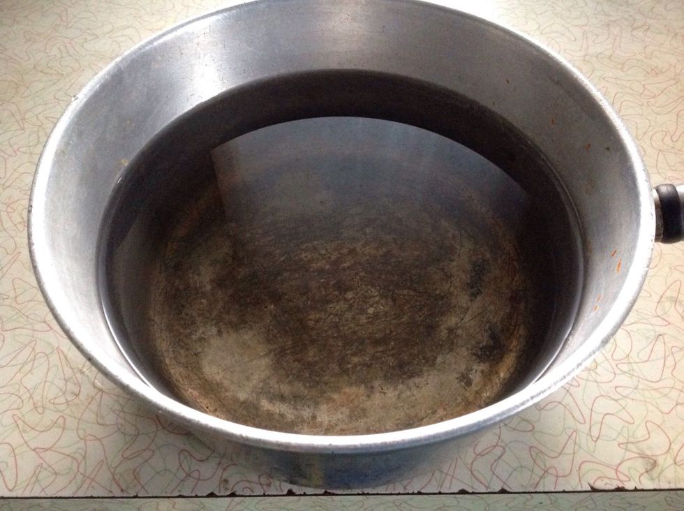 3rd, Pour 1/2 to 3/4 of Water into the Pot