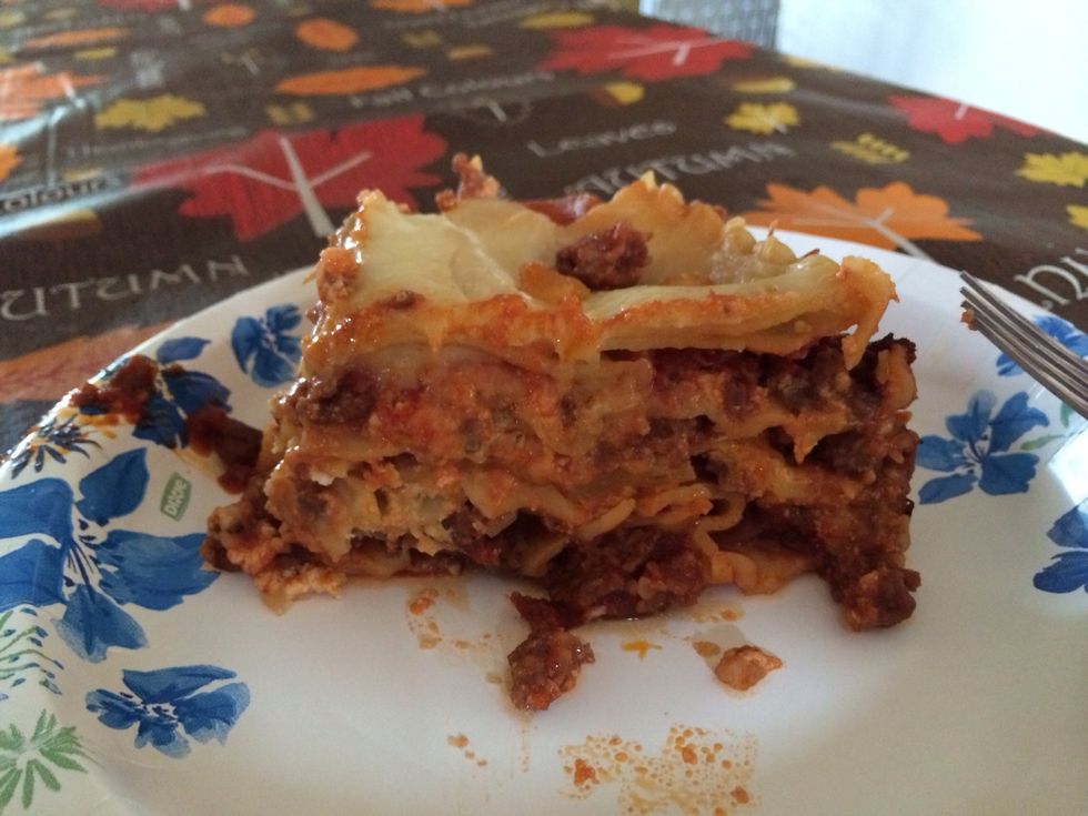 4 hours later and you have a fairly we'll stacked culinary masterpiece!