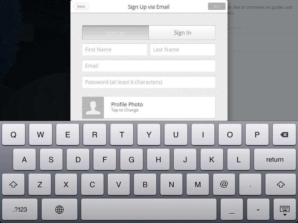 4. If your signing up, this is what you'll have to do